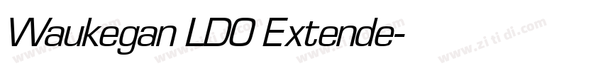 Waukegan LDO Extende字体转换